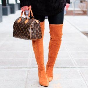 Ports 1961 Women's Knee High Boots in Orange